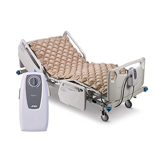 Apex Medical Domus 1 - Alternating Pressure Pads with Electric Pump Overlay System- Pressure Ulcers Prevention & Bed Sore Treatment- Fits Hospital Beds