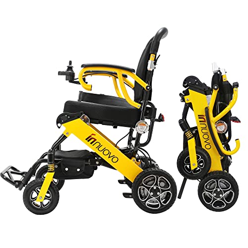 Lightweight Intelligent Foldable Electric Wheelchair, Compact Power Wheelchair, Portable Folding Carry Wheelchairs, Durable Wheelchair