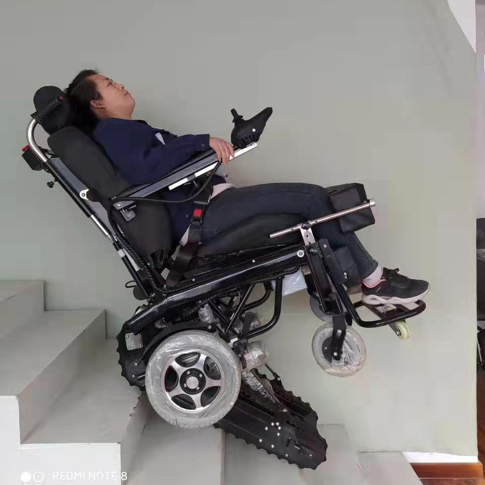 Disabled Stair Climbing Electric Wheelchair Heavy Duty Powerful Electric Stair Climbing Wheelchair